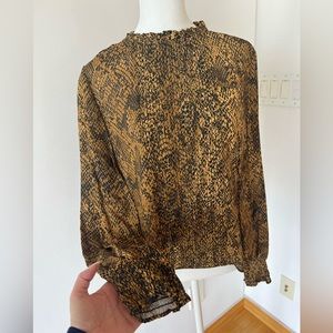 Zara Snake Print Top